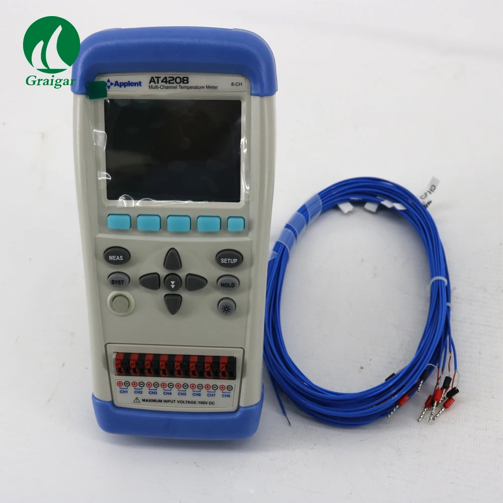 

AT4208 8-channel Handheld Temperature Thermometer Thermocouple Meter Recorder Logger J/K/T/E/S/N/B Thermocouple