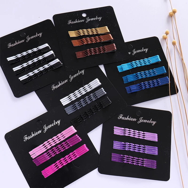 

Popular 12PCS/Set Gradient Ramp Headwear Clips 6 Colors Colorful Women Girls Basic Hairpins Unique Hair Clips Spiral Barrettes