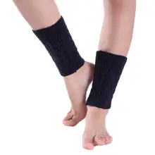 Зимние женские короткие вязаные носки, гетры для ботинок, однотонные, новые, модные, потрясающие, популярные, однотонные, Короткие гетры для женщин