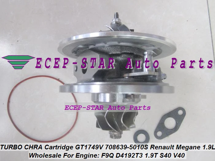TURBO CHRA Cartridge GT1749V 708639-5010S 708639 Turbocharger Megane Scenic S40 V40 Primera F9Q D4192T3 1.9L (5)