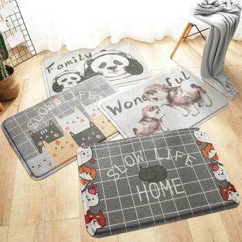 

Environmental Protection Home Land Pad Entering The Door To Remove Dust PVC Wire Ring Floor Mat Cartoon Wear-resistant Pad C75
