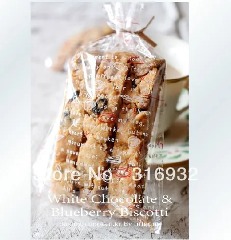 E1 Lovely 17*29CM Letters Printing Flat Gift Food Bread Party Dessert Packaging Snack Chocolate Package Bag | Дом и сад