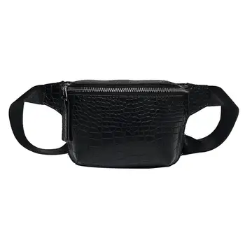 

Retro Unisex Crocodile Print Waist Shoulder Crossbody Pouch Chest Bag