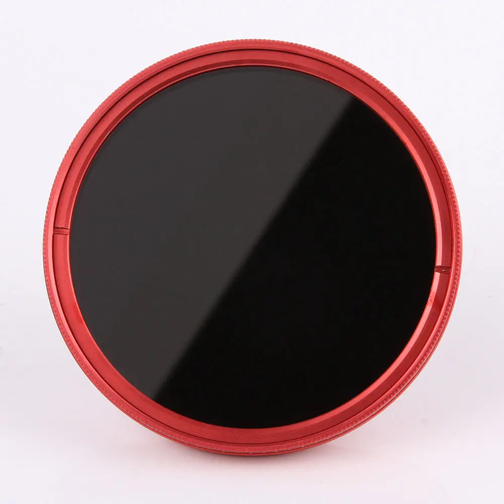 FOTGA 58 мм ND Фильтры камеры Тонкий Фейдер ND(W) Красный кольцевой фильтр Регулируемый ND2 ND8 до ND400