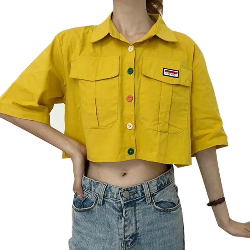 Women Blouses Tops Short Sleeve Fashion Shirt Casual Blouse Tops Loose Women Clothes