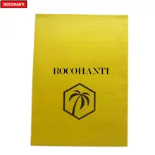 200x заказной Логотип Печатный пластиковый Почтовый экспресс безопасности подседельная сумка Желтый Прочный самоклеящийся упаковка подарочные пакеты