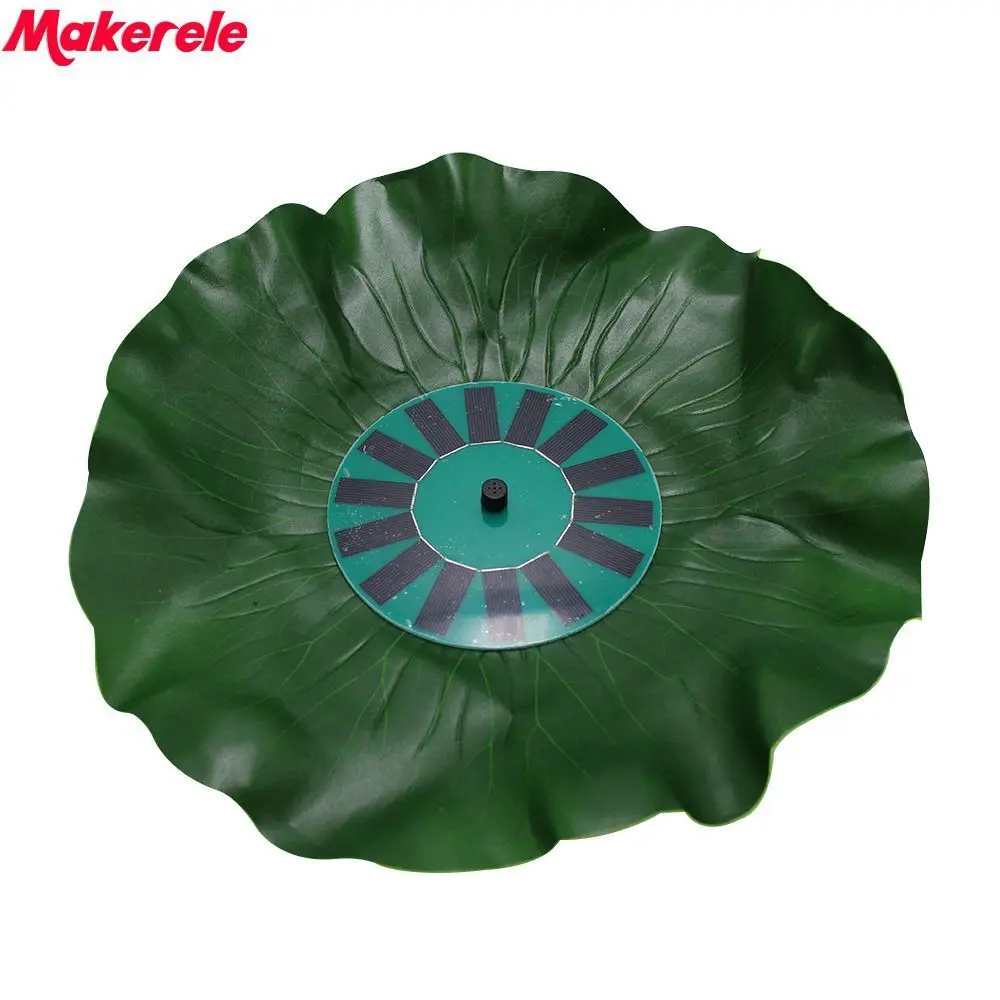 

4.5-10VDC lotus leaf floating fountain Pump Solar Power landscape fountain handicrafts decorate water scene 1.4W 150 l/h