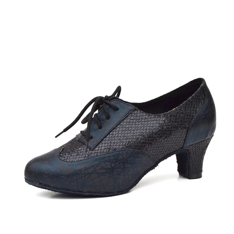High Quality Ladies Women Tango Salsa Ballroom Latin Dance Shoes with Suede Sole 2.2 2.36 3 Inch Heels Sequin