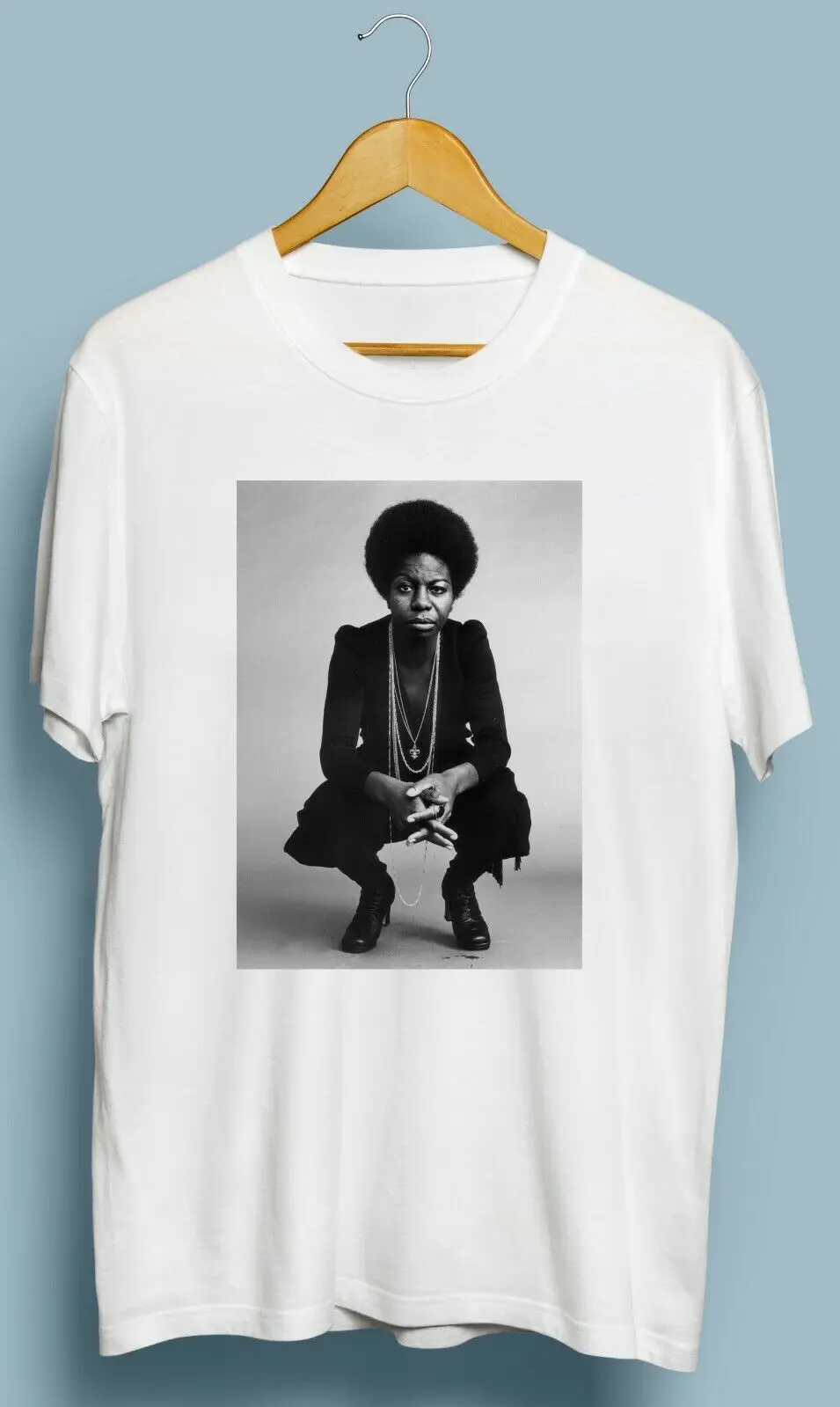 2019 забавная Винтажная Футболка Nina Simone Soul Jazz Blues R &amp B ретрорубашка | Мужская одежда
