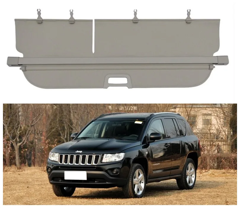 For Jeep Compass 2012 2013 2014 2015 2016 Rear Trunk Cargo Cover