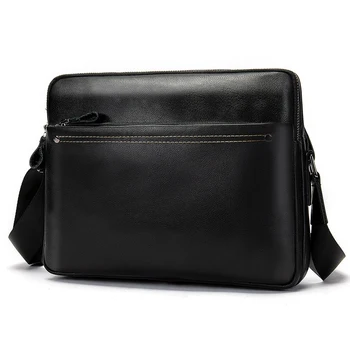 

New Arrived Business Messenger Bag Leisure Leather Crossbody Bags For Man Genuine Leather Male Bag Designer High Quality J50