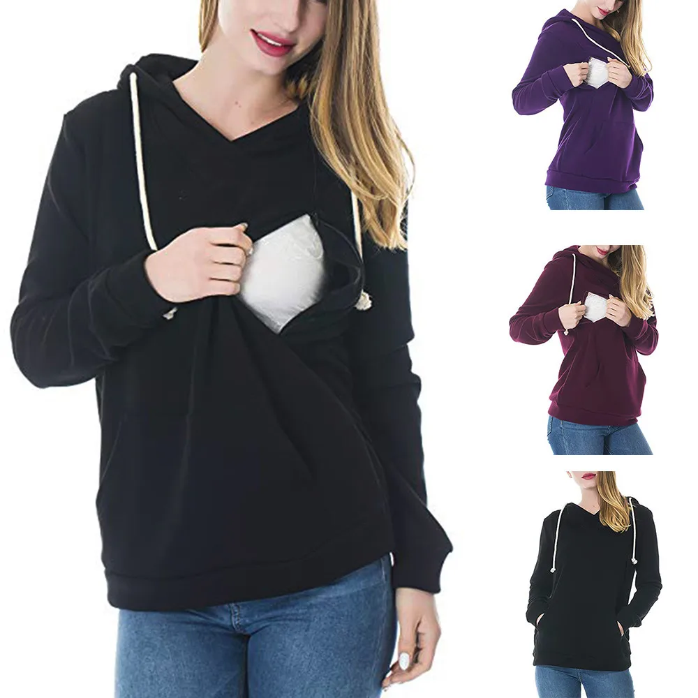 Buy MUQGEW Maternity Hoodies Women's Nursing Hoodie
