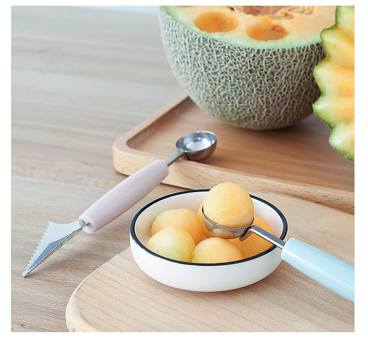 Watermelon Digging Ball Fruit Splitter Home Creative Stainless Steel Multi-Function Fruit Digging Ball DIY Watermelon Artifact