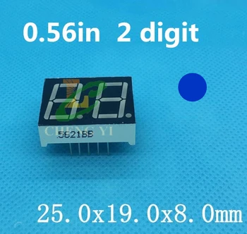 

Blue 0.56" inch 1 Bit 7 Segment LED Display dynamic state Digital Tube Plastic Metal Common cathode