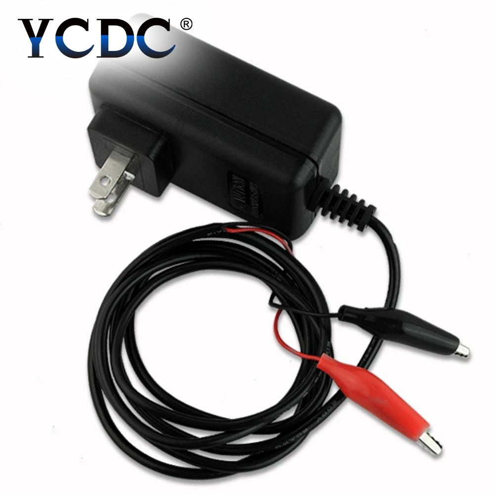 12 V Sealed Lead Acid Rechargeable car universal Battery us Charger Black & Red Rechargeable