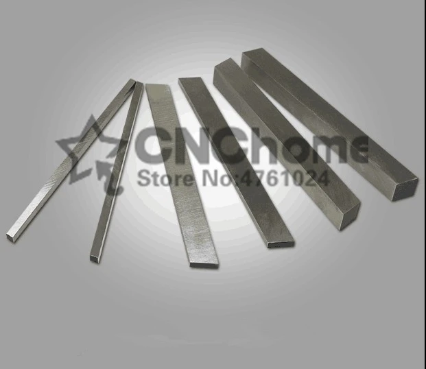 2pcs HRC60 4*4*200mm High-speed steel Sharp STEEL BILLETS blade Flat HSS Turning tool DIY knife material Lathe | Инструменты