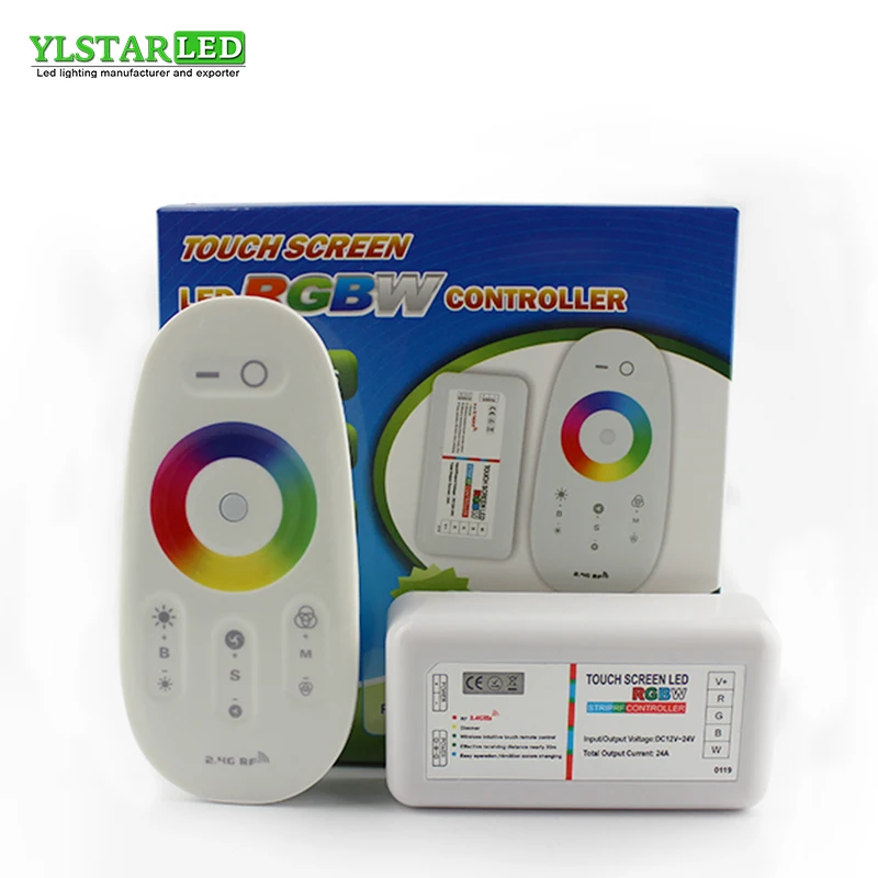 

YLSTAR Navidad 12V 24V RF 2.4G RGBW Led Strip Controller Wireless RF Remote Controller for Christmas LED Strip 5050 light