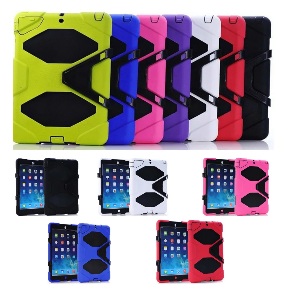 

Military Anit-Dust Shockproof Protective Heavy Duty Case for Apple iPad Mini Tough Cover W/Stand Mulitiple Colours