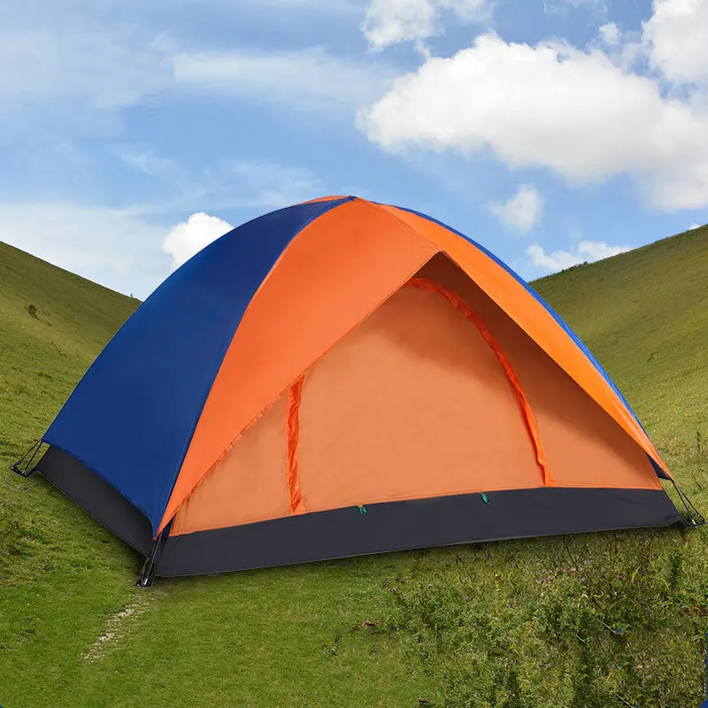 

200*140*110cm Double Layer Waterproof Camping Tent 2 Person Large Space Outdoor Fishing Hunting Camping Tent for Couple Lovers