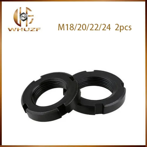 

2PCS Round Nut Slotted Nut Four Slot Nut Retaining Nut M18/20/22/24mm GB812