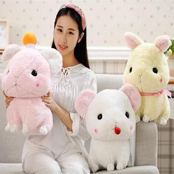 

Romance!30cm 40cm Cute Mouse Plush Toy Rabbit Doll 3 Color To Choose Mouse Rabbit Soft Stuffed Doll Kids Gift 1pcs