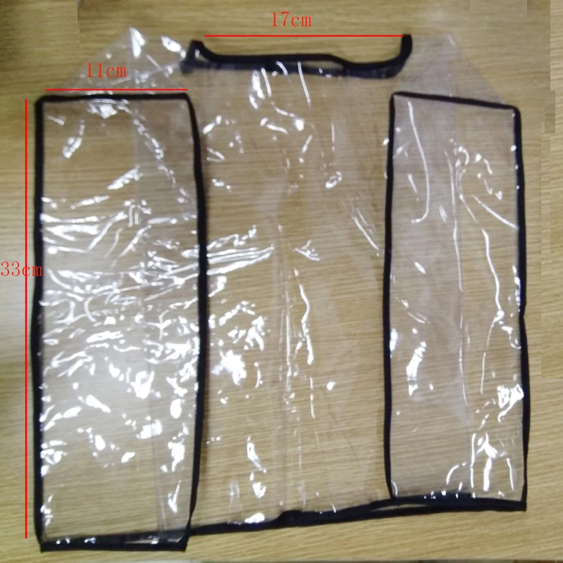 Good quality waterproof transparent plastic women bags Rain Cover mens handbag dustproof rainproof Covers