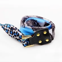 1 шт. шелковый шарф браслеты 42*2,5 см модные синие двухслойные браслеты для женщин сумка аксессуары ZPS23