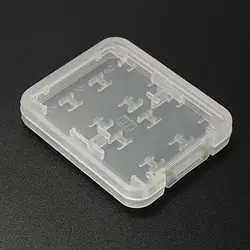 8 в 1 Пластик картридер 2 микро-sd TF MS карта памяти чехол защитная коробка держатель