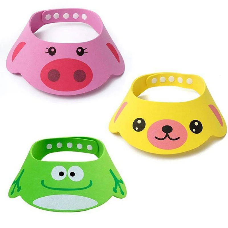 

Adjustable Baby Hat For Bathing Children The Shampoo Cap Animal Baby Shower Cap Bathing Visor Baby Care Soft Hat#256643
