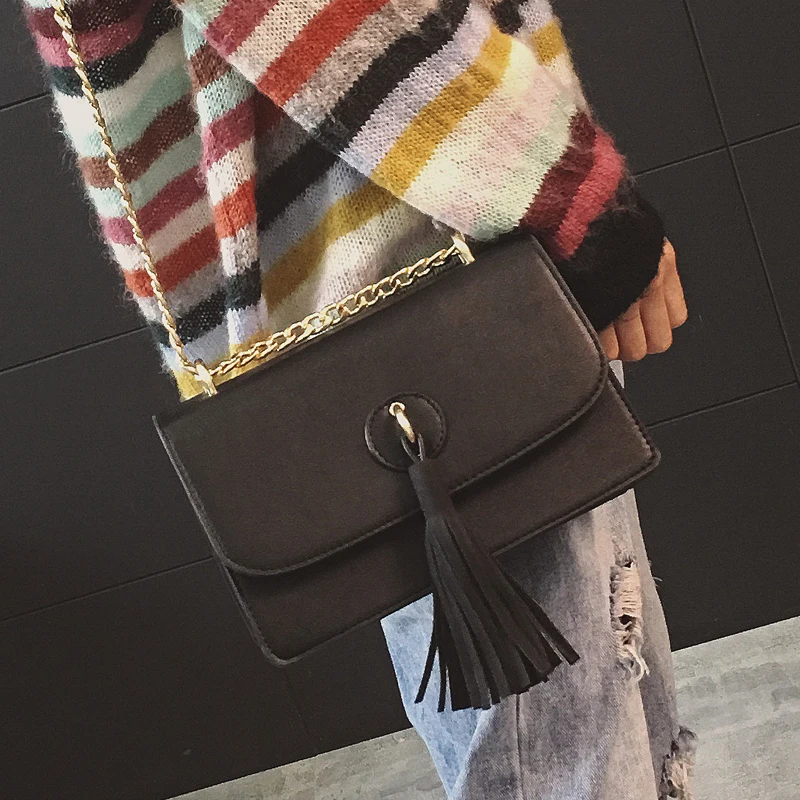 New Style Tassels famous brand Retro Minimalist Crossbody Bag mini Women Shoulder Bag Women Messenger Bag