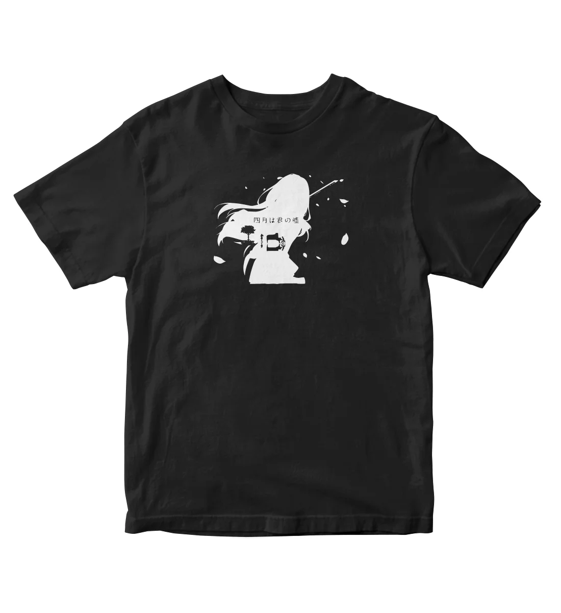 

Shigatsu Wa Kimi No Uso Your Lie in April Anime manga t shirt Cartoon t shirt men Unisex New Fashion tshirt free shipping