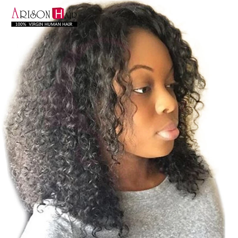 

6A Brazilian Kinky Curly Full Lace Human Hair Wigs Glueless Full Lace Wigs Virgin Human Hair Full Lace Front Wigs With Baby Hair