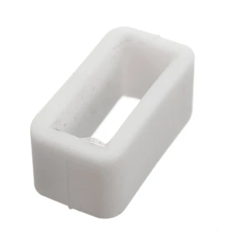 

White Watch Strap Replacement Retaining Hoop Loop Rubber Retainer Clasp Buckle Holder 16mm