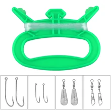 Обмотка доска с 30 м рыболовная леска баррель прокатки Вертлюги грузила крючки намотки катушки рыболовные аксессуары