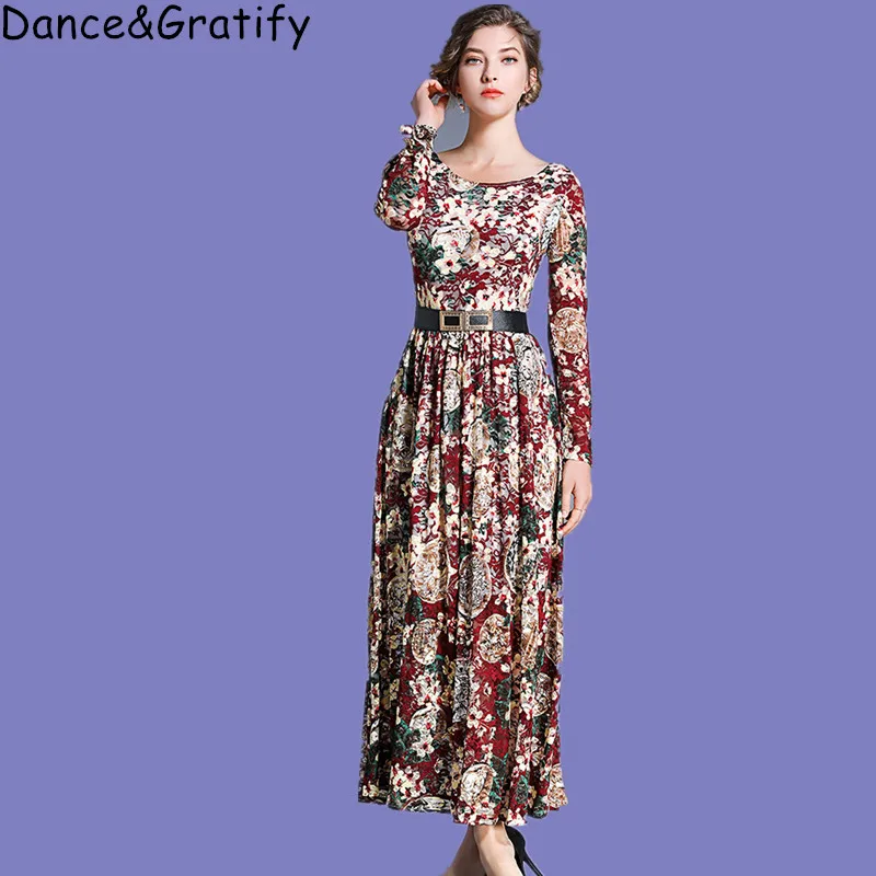 Новые женские Платья с цветочным принтом Кружевное платье Vestido элегантные