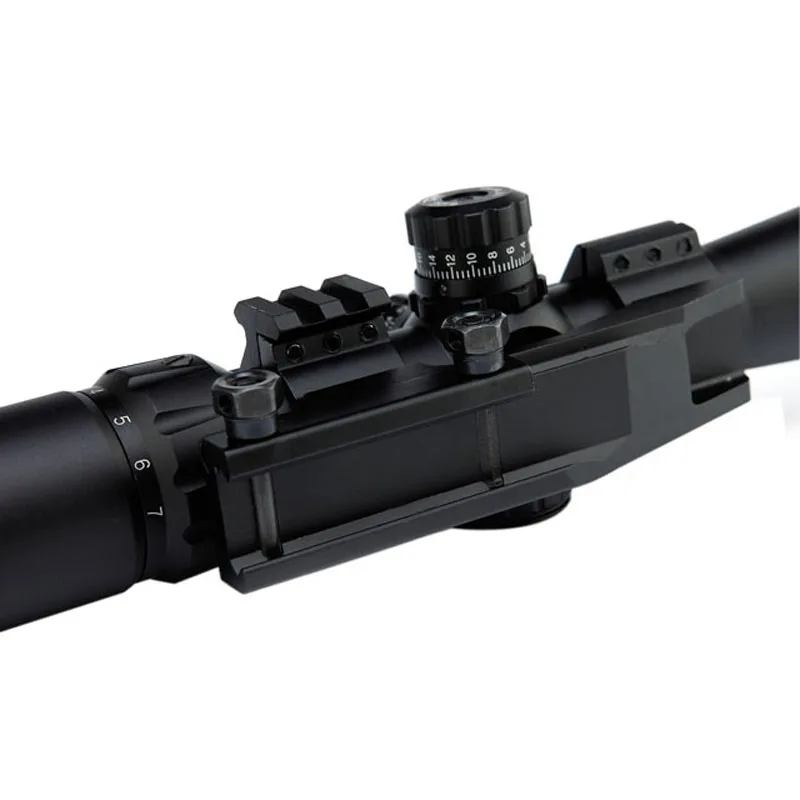 Компактный 8 см глаз Riflescope 2-7X32 винтовка Scout Mount Combo сетка оптический прицел три цвета Светящийся прицел