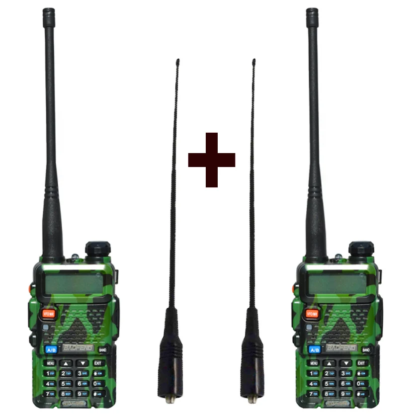 2 шт Baofeng UV-5R радио набор рация UV 5R UV5R двухсторонний радио передатчик станции с женской мягкой радио антенной 771