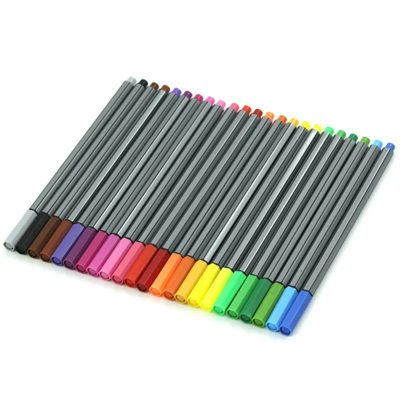 

Stabil0 24 Fineliner Color Pen Set Fine Line Colored Sketch Arts Drawing Marker Pens for Bullet Graffiti Hook Fiber Pens