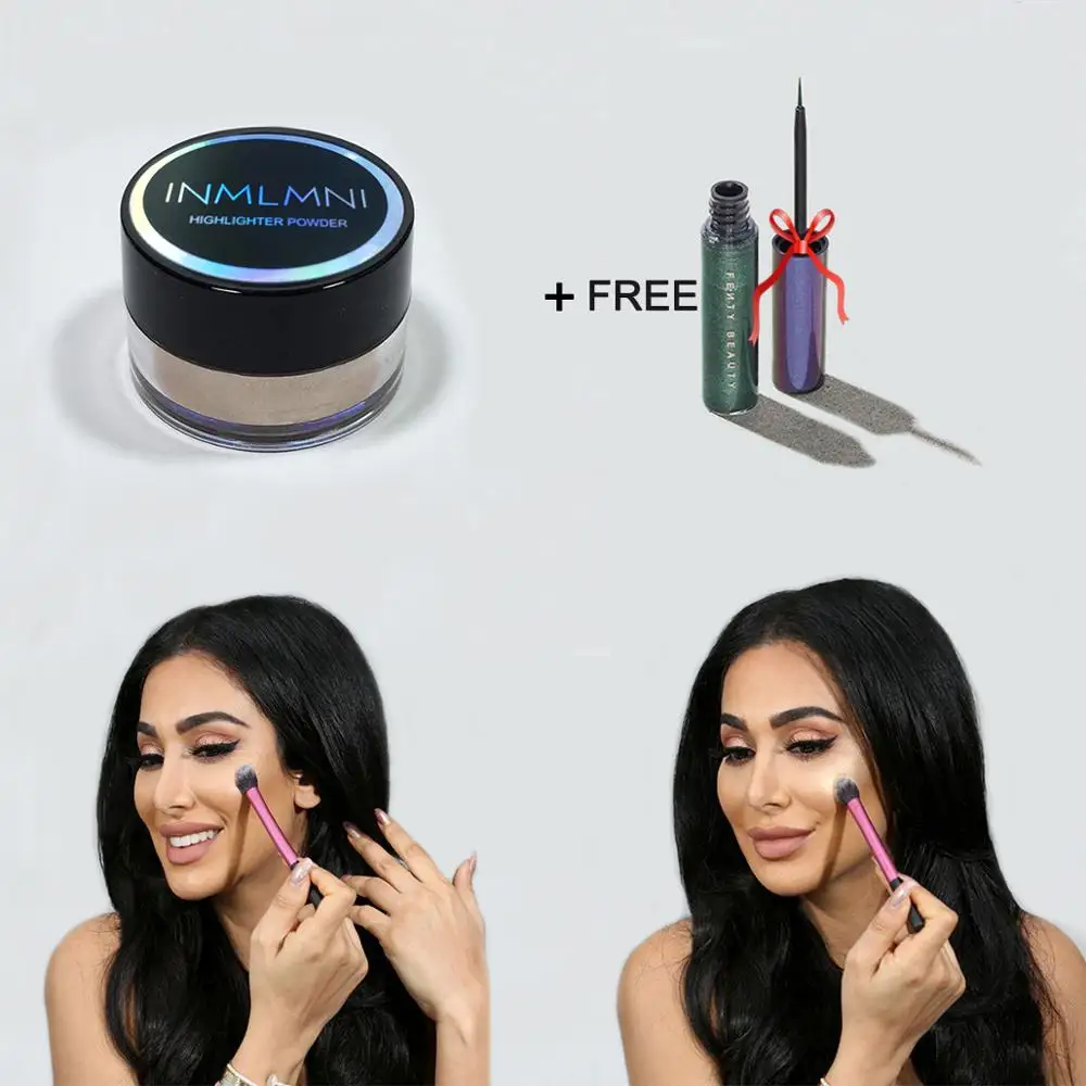 

INMLMNI Makeup Face 19 Color Bronzer Highlighter Diamond Glow Powder illuminator Highlighter Contouring Makeup Loose Powder