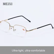 Полуметаллическая оправа в коробке, близорукие очки из смолы, близорукие очки для женщин и мужчин, близорукие очки для близорукости.-1 1,5 2 2,5 3 3,5, 4-4,5~-20