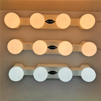 

8W USB LED Makeup Lamp Bulbs Kit For Dressing Table Stepless Dimmable Vanity Mirror Light with Adhesive Paste Suction Cup