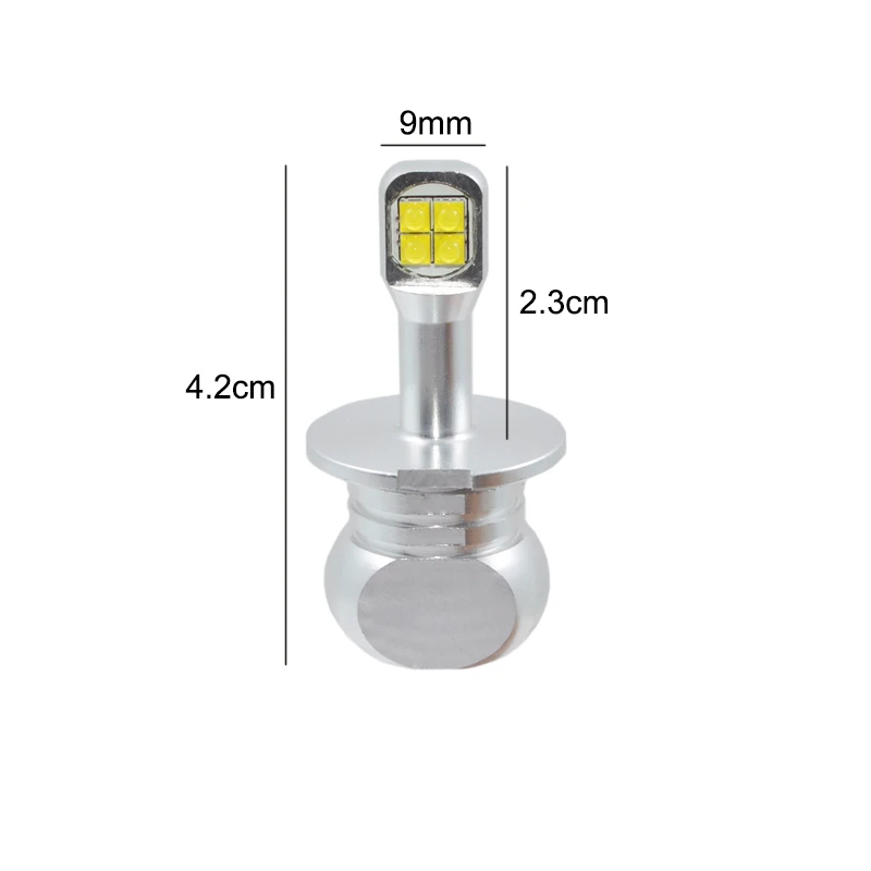 2 шт. светодиодный автомобильный противотуманный фонарь H1 h3 h7 h11 hb4/9006 hb3/9005 белый 6000K 3000lm светодиодный автомобиль автомобильная противотуманная лампа фары автомобиля источник света 12V 24V