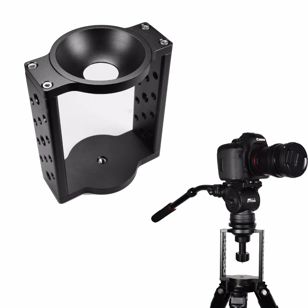 Adaptador de Alumínio Plano para Tigela Conversor Riser para Manfrotto Tripé Vídeo Cabeça Fluida Deslizante de Trilho Dslr Meia Bola 65 mm 75 mm 100 mm - Image 3