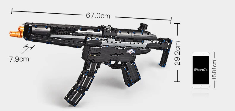 Конструктор армейский оружия ak47 P90 M1 M1887 игрушечный пистолет строительные блоки