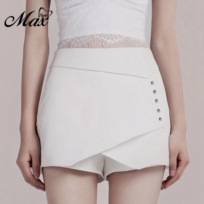 

Max Spri 2019 Shorts New Women Shorts Sexy Asymmetry Chic Shorts Skirt Office Lady Daily Shorts Wholesale Hot Sale Summer Bottom