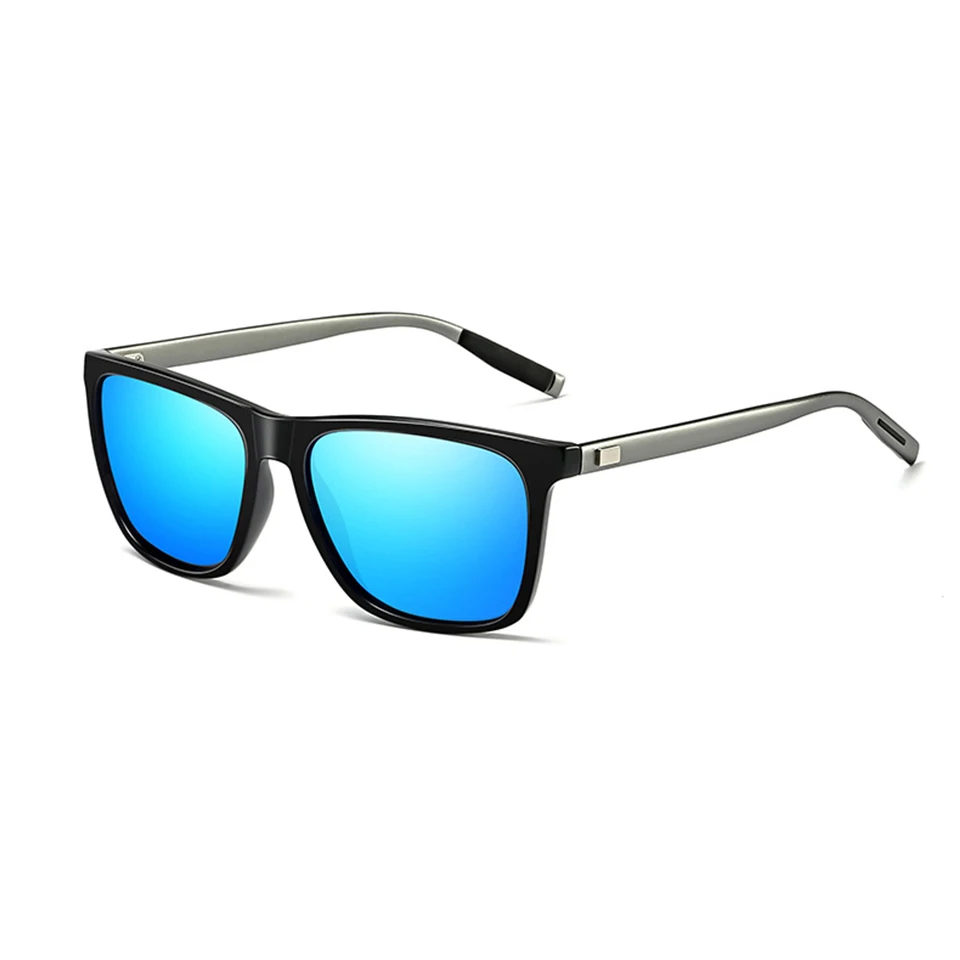 ELITERA фирменный дизайн алюминиевая оправа магния мужские солнцезащитные очки поляризованные линзы для вождения УФ Защита женские солнцезащитные очки - Цвет линз: grey blue