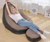 Inflatable Furniture Chair Sofa Lounger with Ottoman Foot Stool Rest Single Couch Beanbag Living Room Outdoor Air Lounge Chairs 5