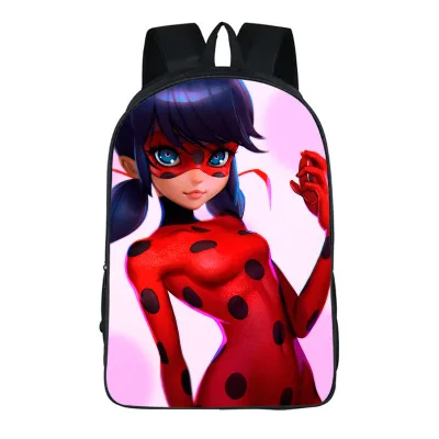 

Anime Miraculous Ladybug Cosplay Kindergarten baby child 4-5-6 year old bag high capacity backpack child birthday gift
