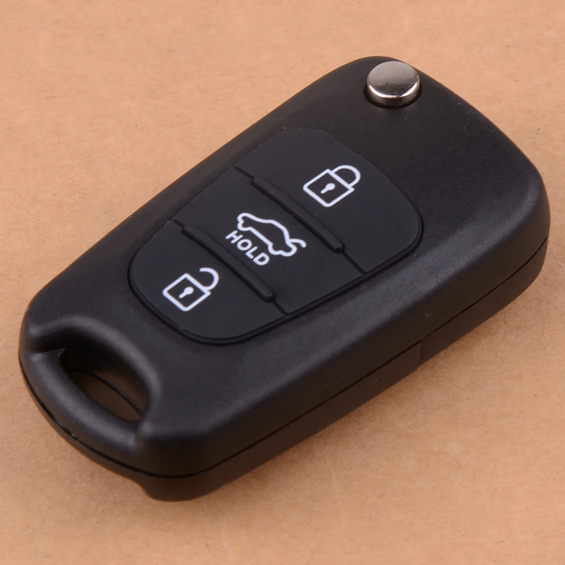 

CITALL Black 3 Buttons Car Flip Remote Uncut Blade Key Shell Case Fob fit for KIA Rondo Sportage Soul Rio 2011