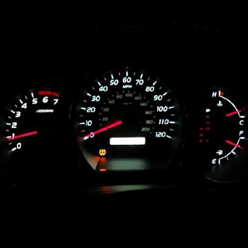 20pcs 6000K White Instrument Speedometer Gauge Cluster 12V T10 LED Dash